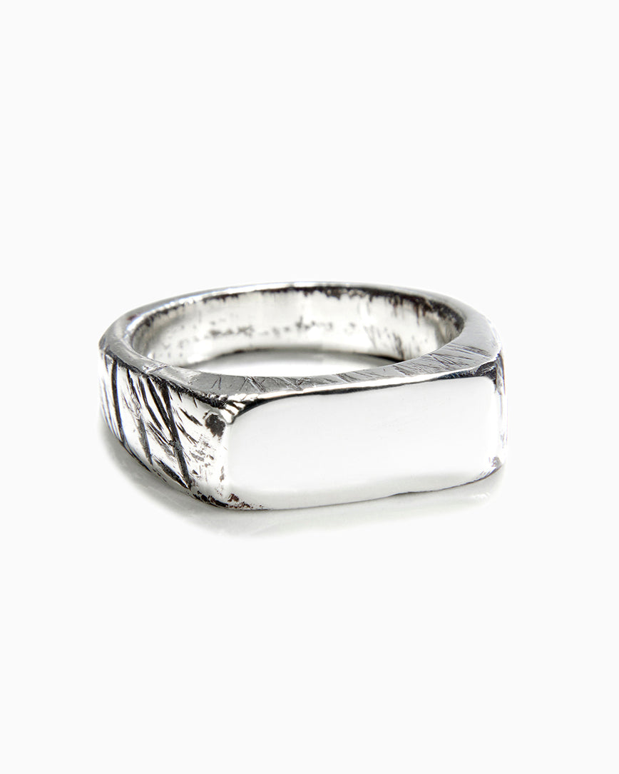 Distressed Signet Ring