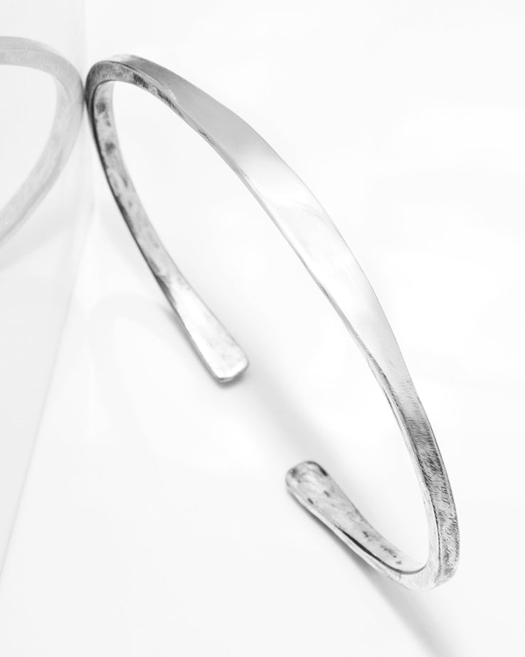 Shiny-Thing-Studio-Silver-Cuff-Bracelet-2-Distressed_Above copy.jpg__PID:82a2e509-56ab-43de-ae92-907036b56f78